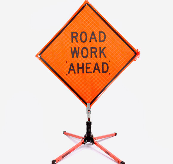 Road Sign – “Road Work Ahead” (Reflective)