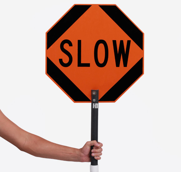 Handheld – Stop/Slow (Reflective)