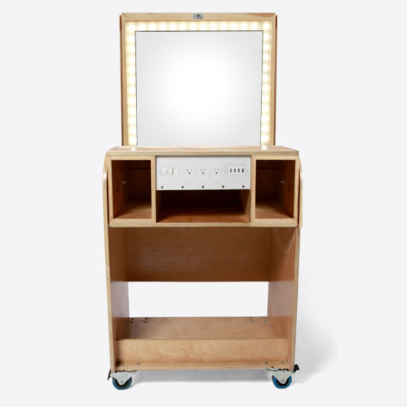 Rolling Makeup Cart With Mirror Beauty & Health