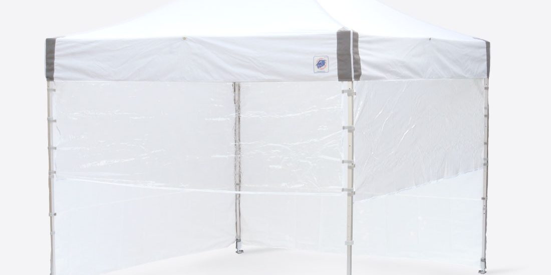 Tent Side – SAFETY (Transparent) 10’ x 5’